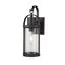 Z-Lite Roundhouse 1 Light Outdoor Wall Sconce, Black And Clear Seedy 569S-BK - alternate 2